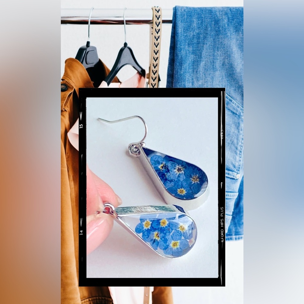 🌸🆕 Beautiful Wild Flowers Drop Earrings